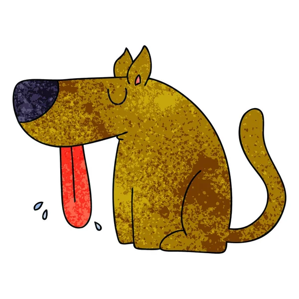 Причудливый мультяшный пёс — стоковый вектор