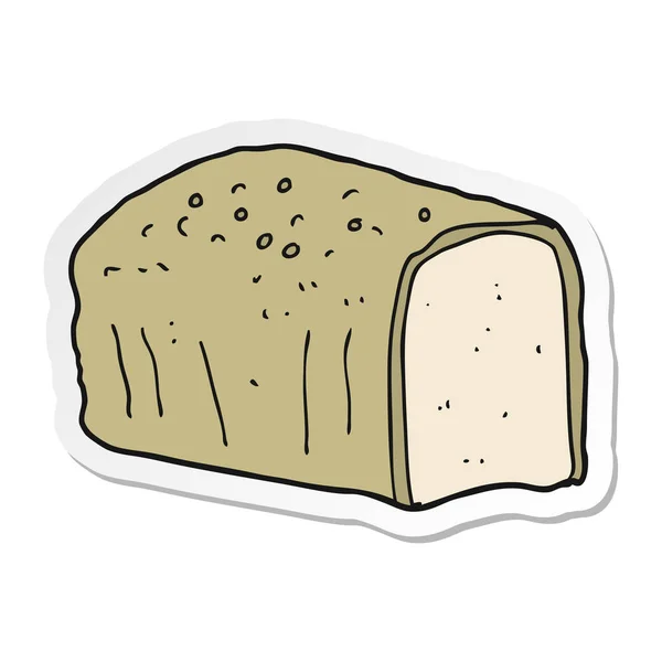 Adesivo di un pane del fumetto — Vettoriale Stock