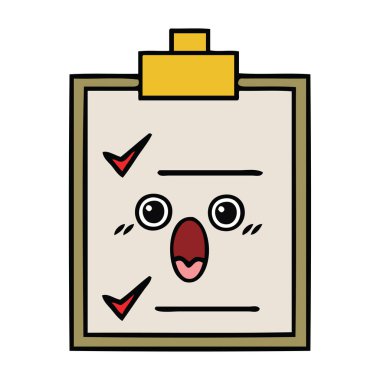 sevimli çizgi kontrol listesi