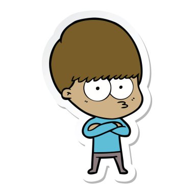 etiket bir gergin çizgi film çocuk