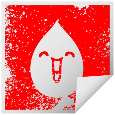 etiket ilginç sembolü duygusal yağmur damlası peeling sıkıntılı Meydanı