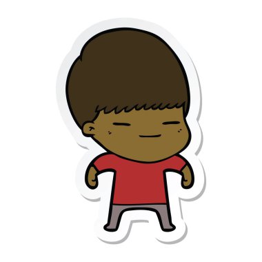 bir çizgi film kendini beğenmiş çocuk etiket