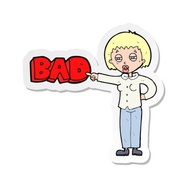 etiket bakılırsa bir karikatür kadının