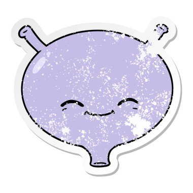 bir çizgi film mesane sıkıntılı etiket