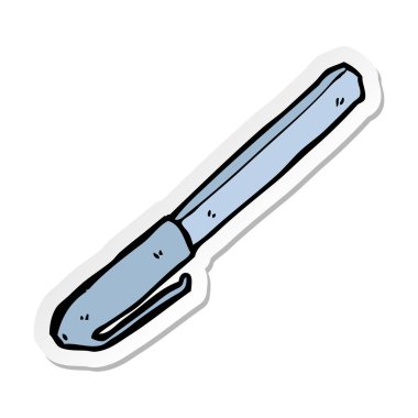 etiket bir karikatür kalem