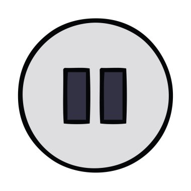 sevimli çizgi Duraklat düğmesi