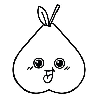 Çizim karikatür armut