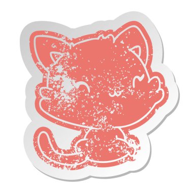 şirin kawaii pisi sıkıntılı eski etiket