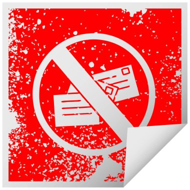 kare peeling etiket simge yazı yok sıkıntılı