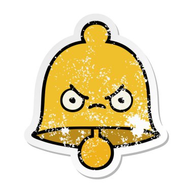 sevimli çizgi Bell'in sıkıntılı etiket