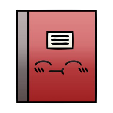 Degrade gölgeli karikatür defter