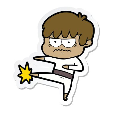 etiket bir rahatsız çizgi film çocuk