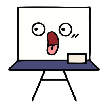 sevimli çizgi beyaz tahta