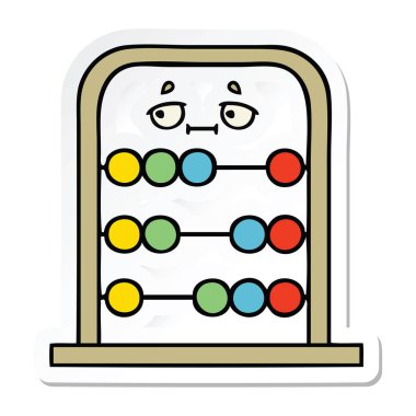 sevimli çizgi abacus etiket