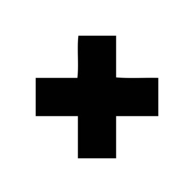 düz bir ek sembol sembolü