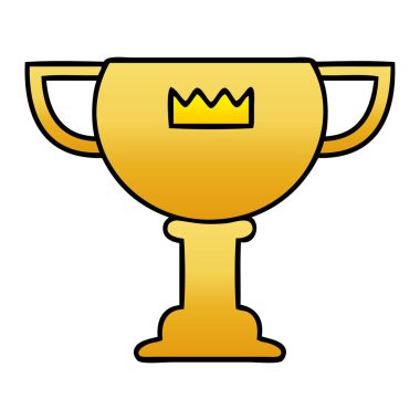 Degrade gölgeli karikatür Altın Kupası