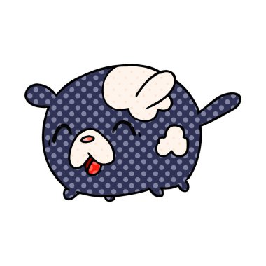 Karikatür Çizim kawaii şirin yama köpek