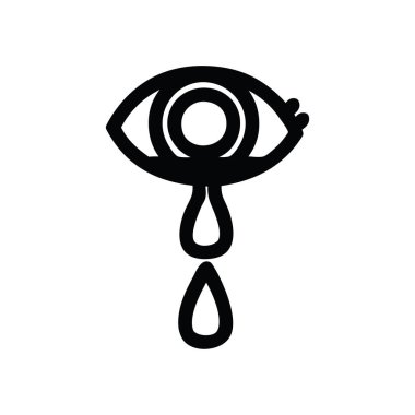 ağlayan göz simgesini