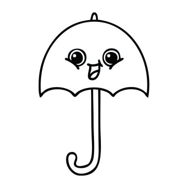 çizim karikatür şemsiye