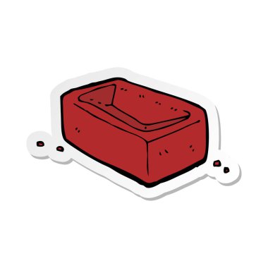 etiket bir karikatür tuğla