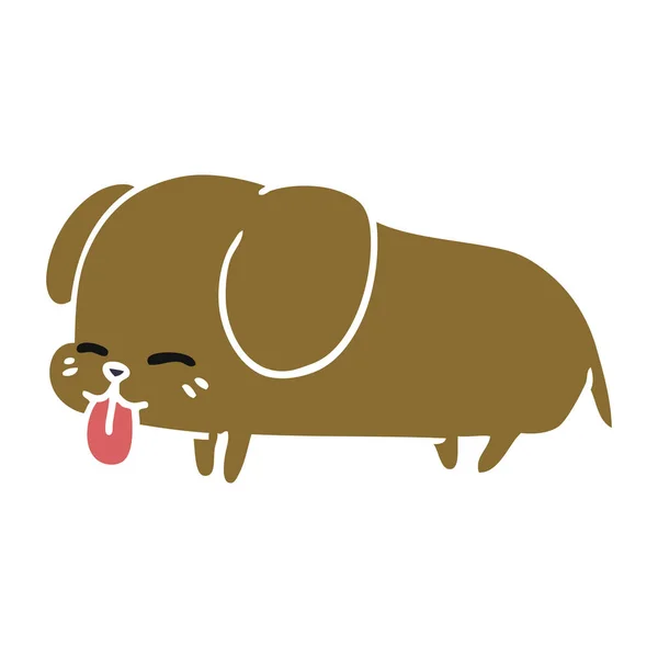 Κινουμένων σχεδίων χαριτωμένο kawaii σκύλου — Διανυσματικό Αρχείο