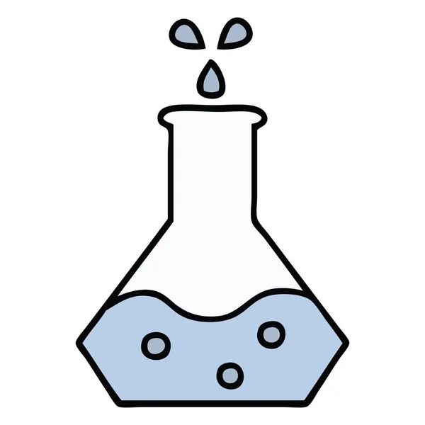 一个科学实验可爱的卡通 — 图库矢量图片