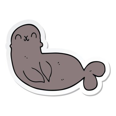 etiket, bir çizgi film mühür