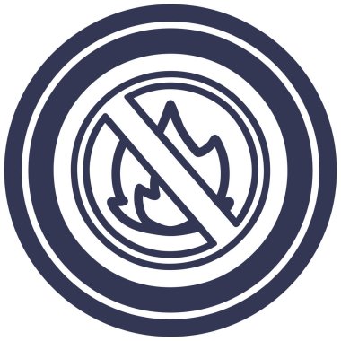 alevler dairesel simge yok