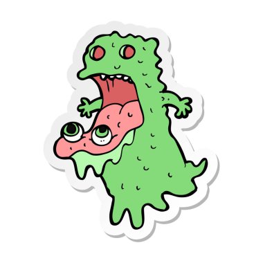 etiket bir karikatür brüt hayaletin