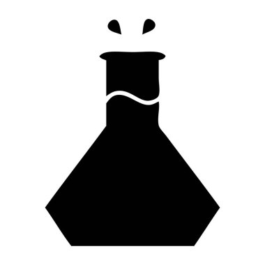 bilimsel bir deney düz sembolü