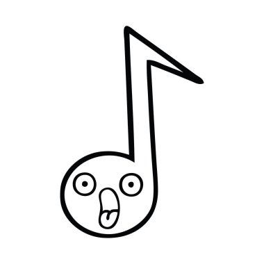 çizgi çizme çizgi film müzik notası