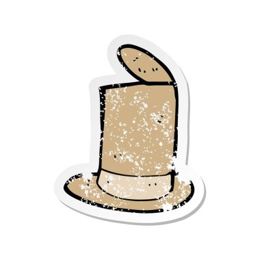 bir çizgi film eski top çırpıda Retro sıkıntılı etiket