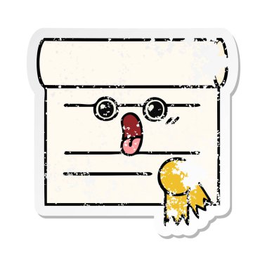 sevimli çizgi sertifika sıkıntılı etiket