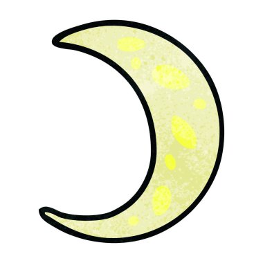 dokulu karikatür doodle Hilal