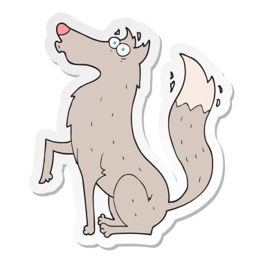 etiket bir çizgi film kurt