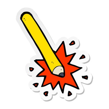 etiket bir karikatür kalem