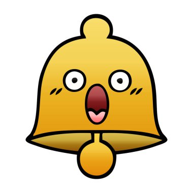 Degrade gölgeli karikatür çan