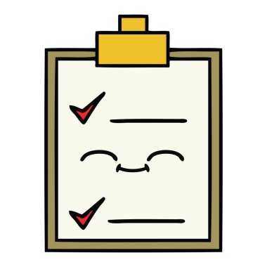 sevimli çizgi kontrol listesi