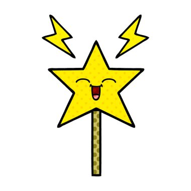 çizgi roman tarzı çizgi film sihirli bir değnek