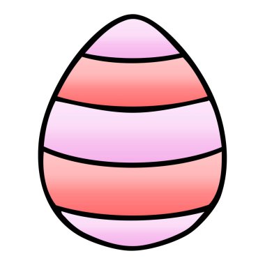 Degrade ilginç karikatür Paskalya yortusu yumurta gölgeli