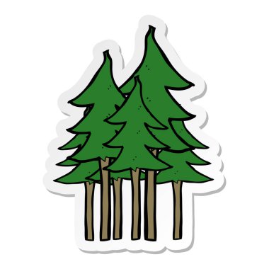 etiket bir karikatür ağaç sembol