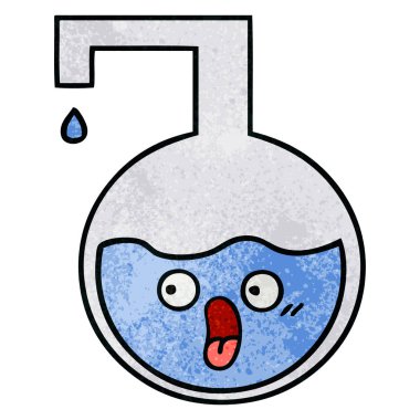 Retro grunge doku çizgi film bilim deneme 