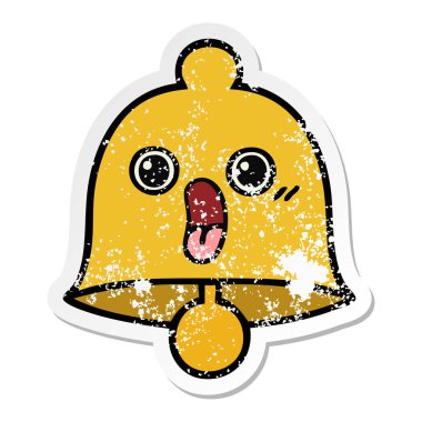 sevimli çizgi Bell'in sıkıntılı etiket