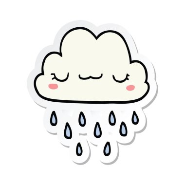 bir çizgi film fırtına bulutu etiket