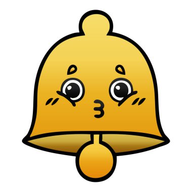 Degrade gölgeli karikatür çan