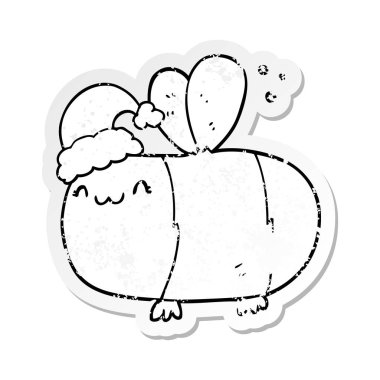 bir karikatür sıkıntılı etiket Noel arı