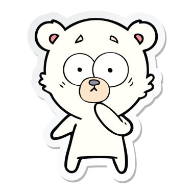 gergin kutup ayısı çizgi film etiketi