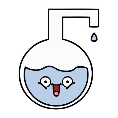 sevimli çizgi bilim şişe