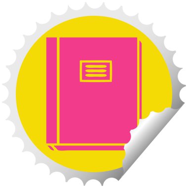 dairesel peeling etiket karikatür çalışma kitabı