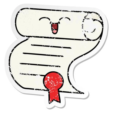 sevimli çizgi sözleşmenin sıkıntılı etiket